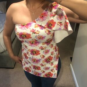 Chiara Boni one shoulder peplum top 🆕